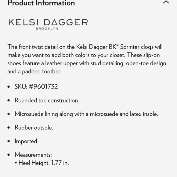 Kelsi Dagger Brooklyn Sprinter black clog slide sandal leather up stud open toe - Picture 6 of 16